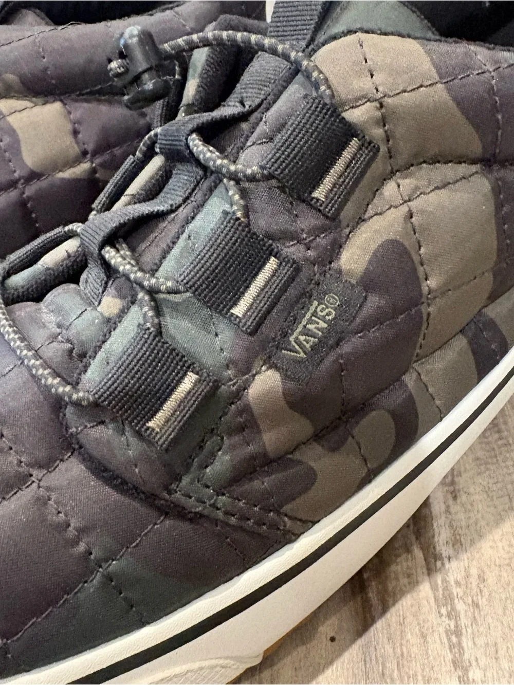 Vans Nylon Chukka Slip-Er in Woodland Camo Men’s SZ 10 UltraCush